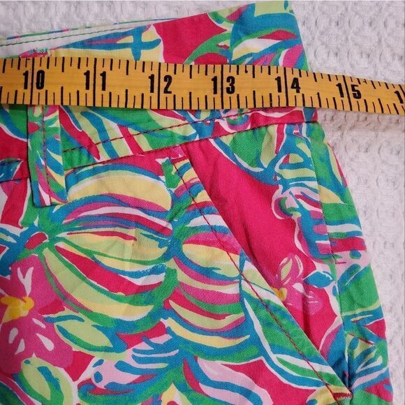 Lilly Pulitzer Pomegranate Jungle Callahan Shorts Size 0 - Picture 10 of 13